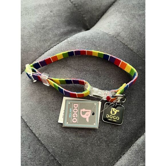 Pride rainbow adjustable‎ pet collar NWT XS - Picture 1 of 4